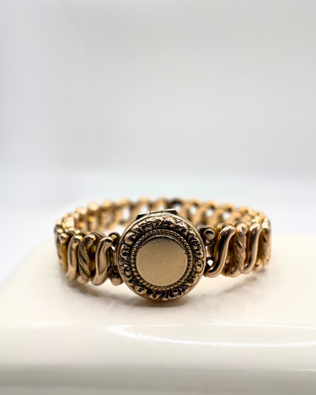 1940s Sweetheart Locket Bracelet