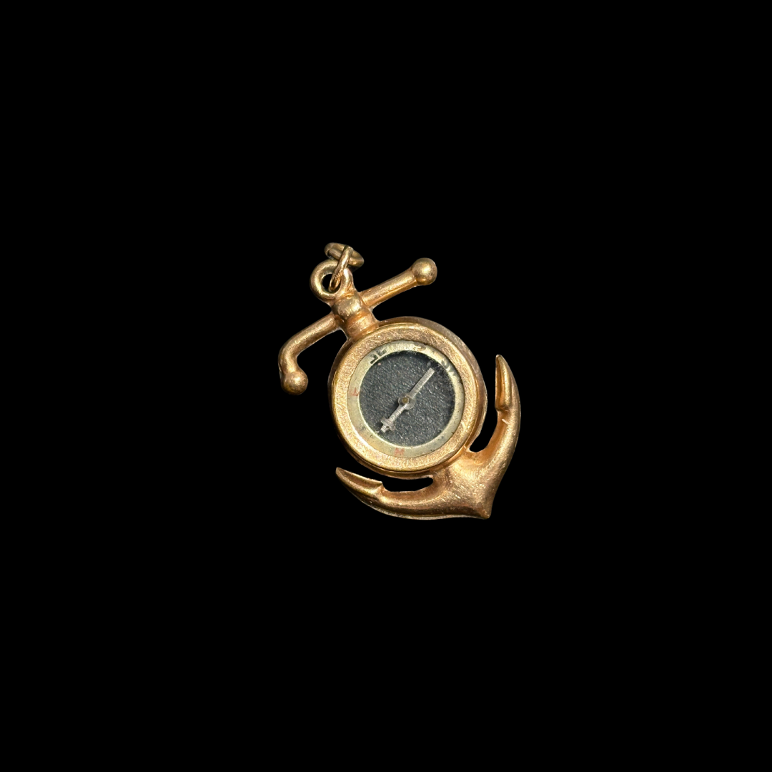 Victorian 10KT Rolled Gold Compass Watch Fob