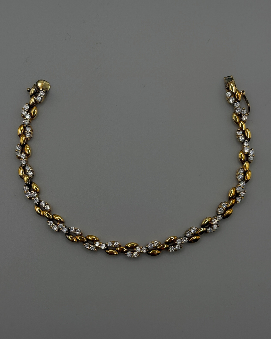 Ross Simons Gold over Sterling Silver CZ Bracelet