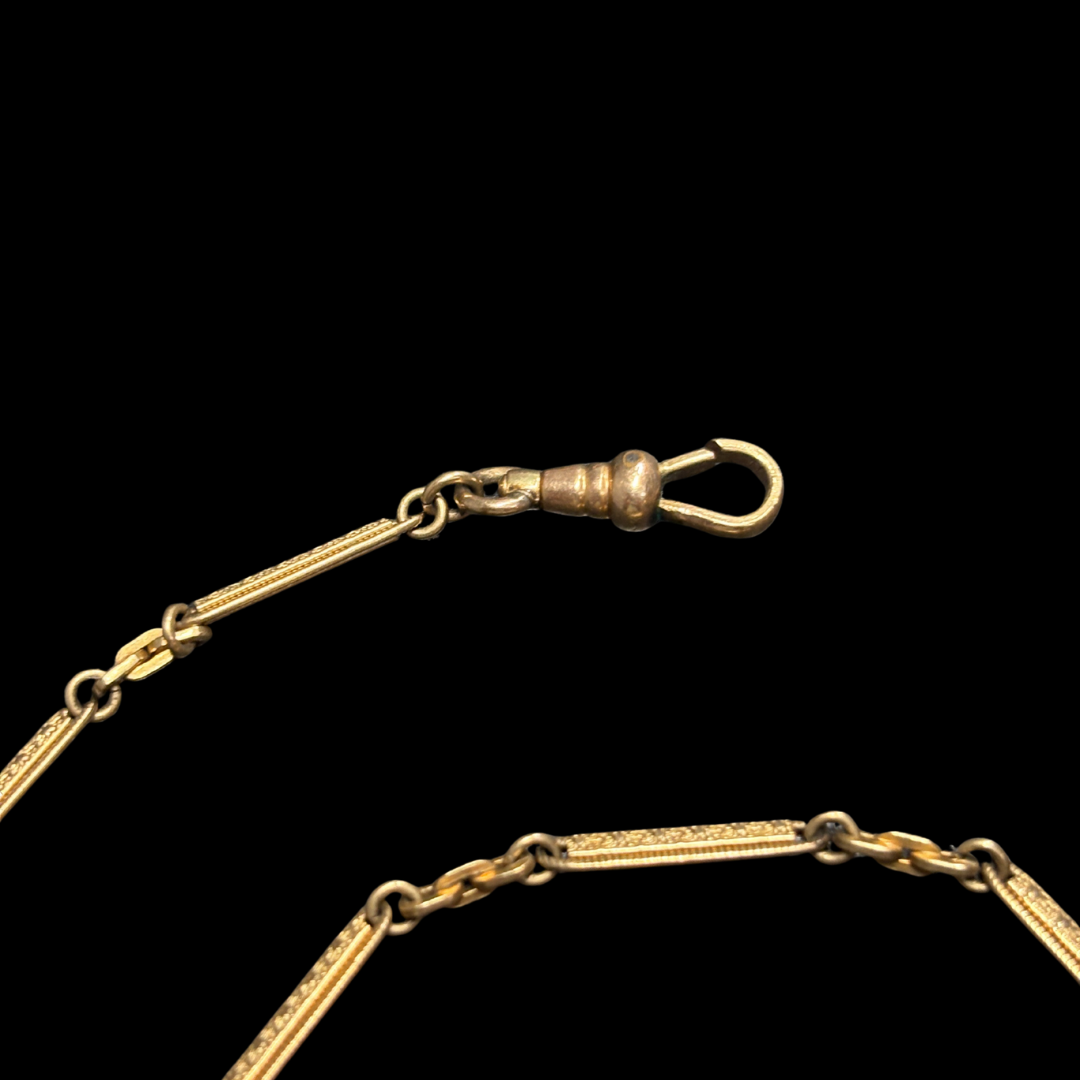 Rare 9ct Starburst Watch Chain