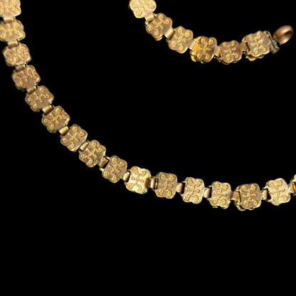Rare Victorian 14KT Rolled Gold Book Chain