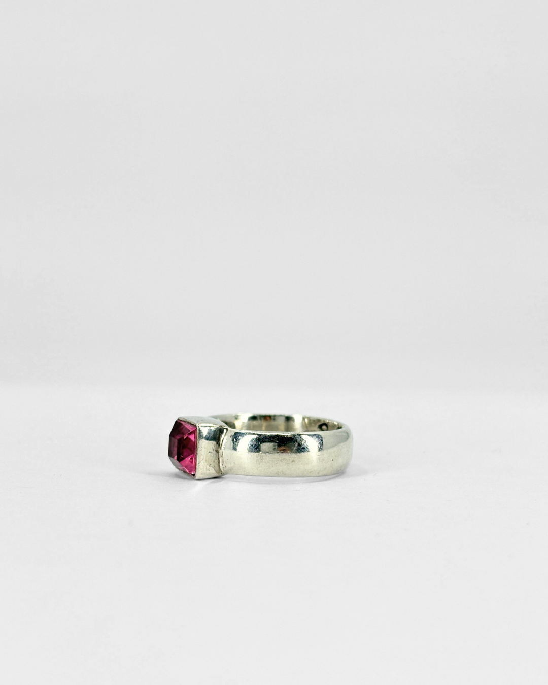 Sterling Silver Pink Topaz Ring