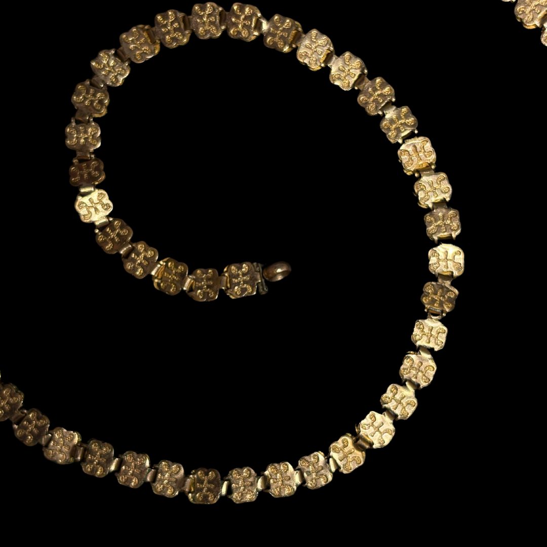 Rare Victorian 14KT Rolled Gold Book Chain