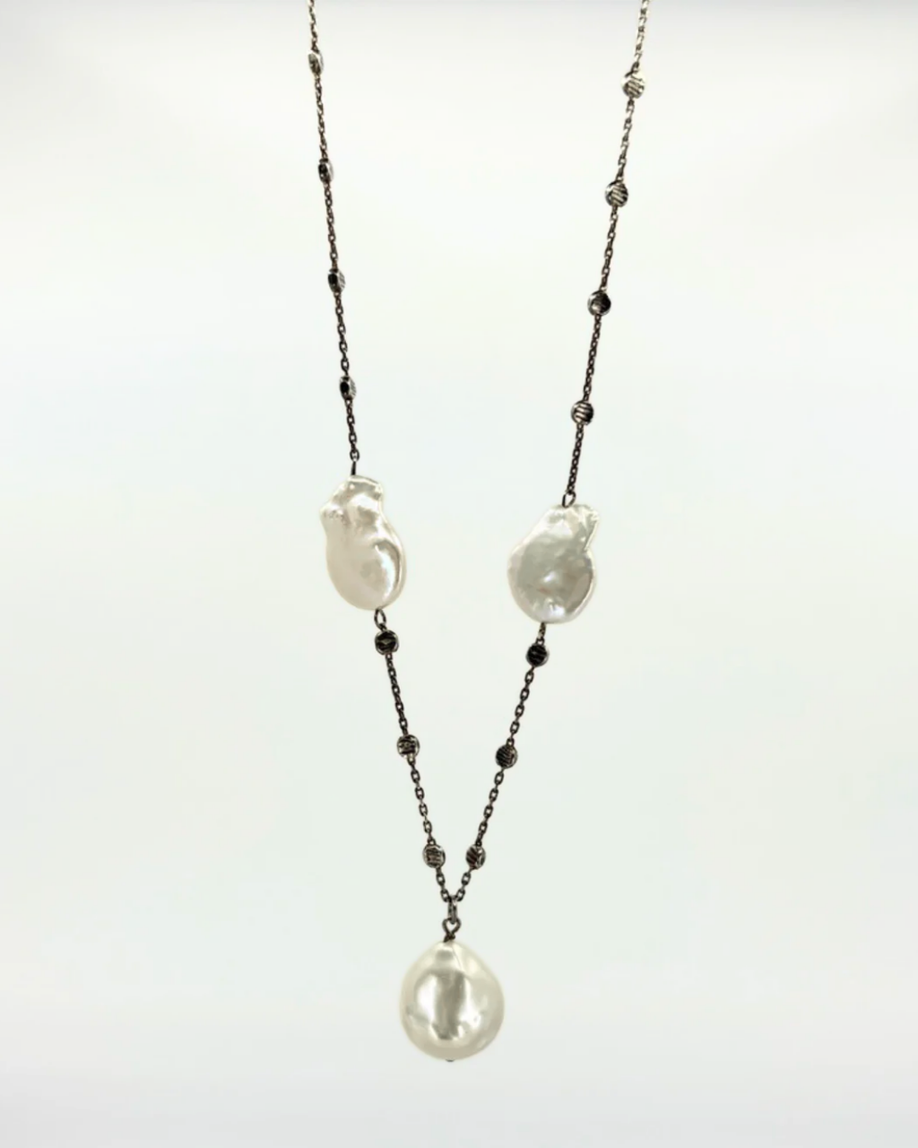 Sterling Freshwater Pearl Y-Drop Necklace