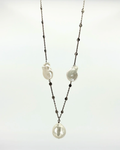 Sterling Freshwater Pearl Y-Drop Necklace