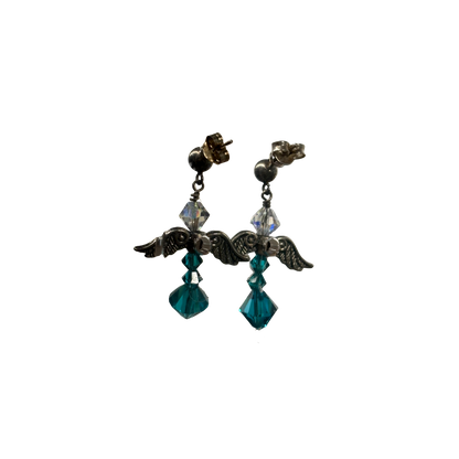 925 Angel Crystal Drop Earrings