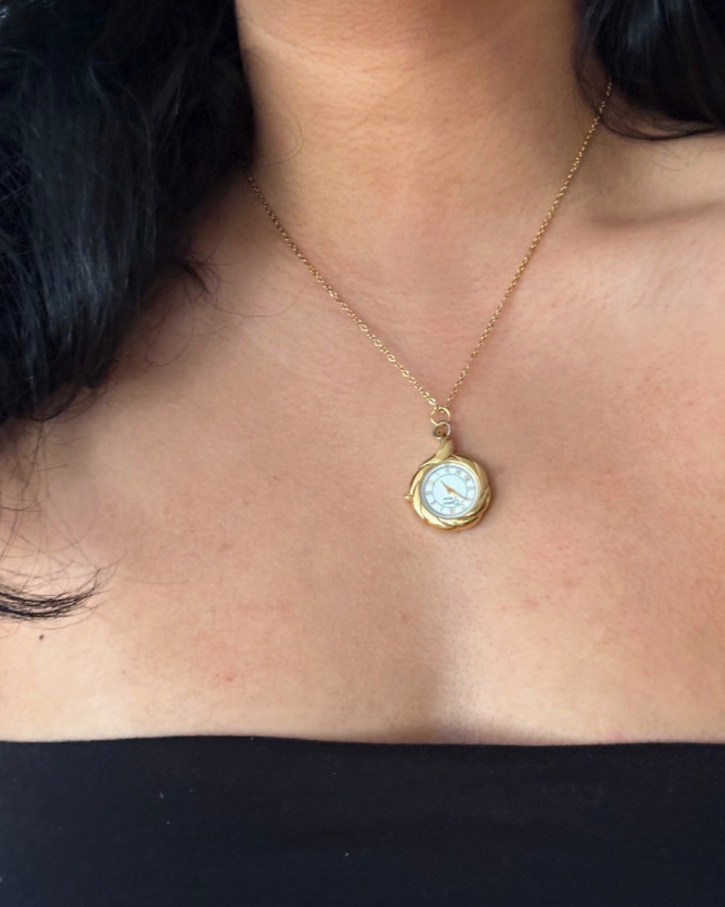 Caravelle by Bulova Quartz Necklace