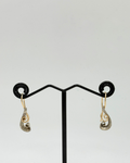 Boucles d'oreilles note de musique en or 925 et 10 carats