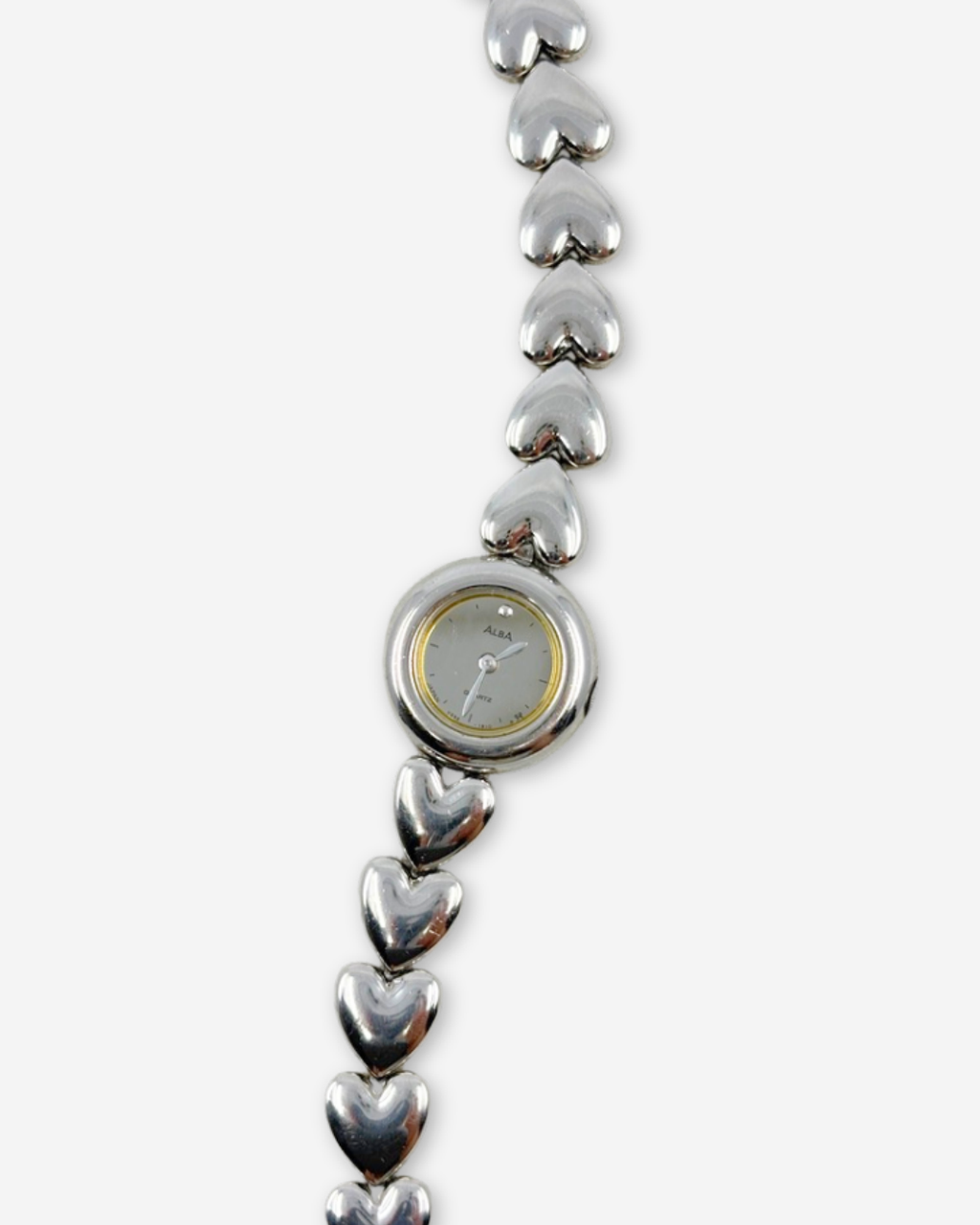 1986 Seiko Alba Heart Motif Bracelet