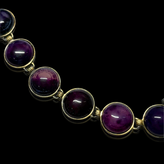 Juicy Amethyst Toggle Clasp Bracelet