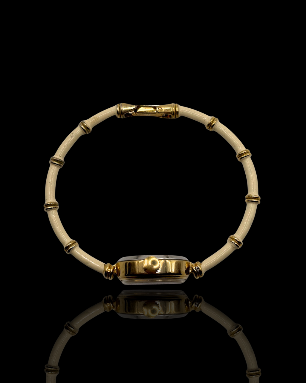 Montre AdWil en émail et bambou