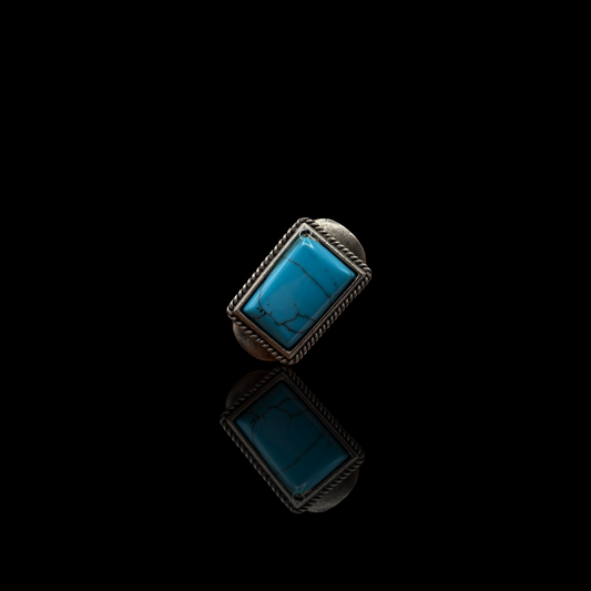 Blue Howlite Ring
