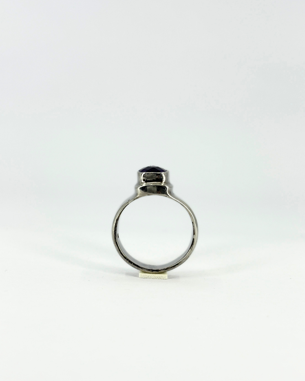 Sterling Silver Cushion Cut Amethyst Ring