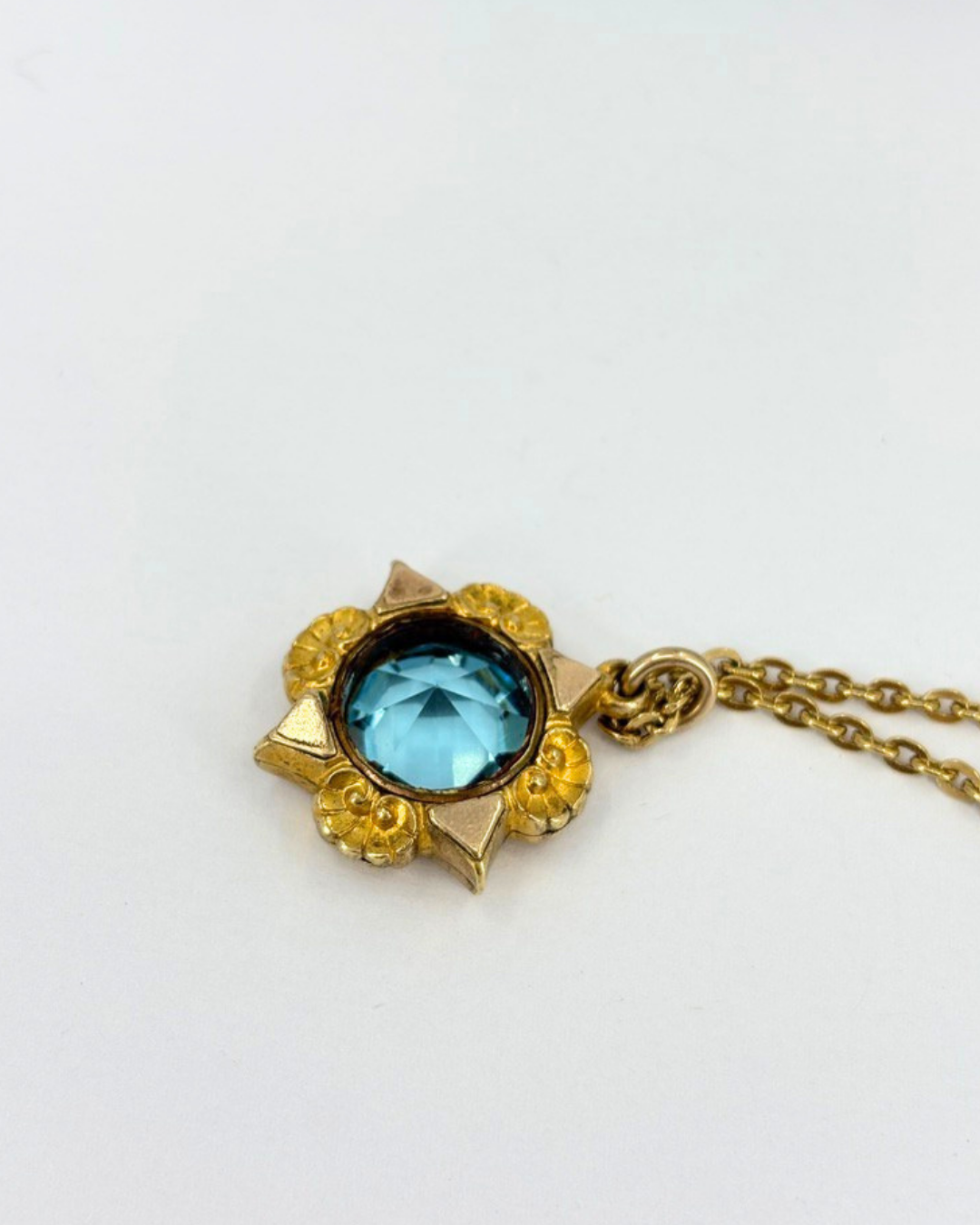Antique 7.9ct Topaz Pendant