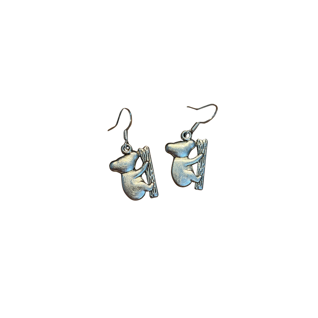 925 Koala Drop Earrings