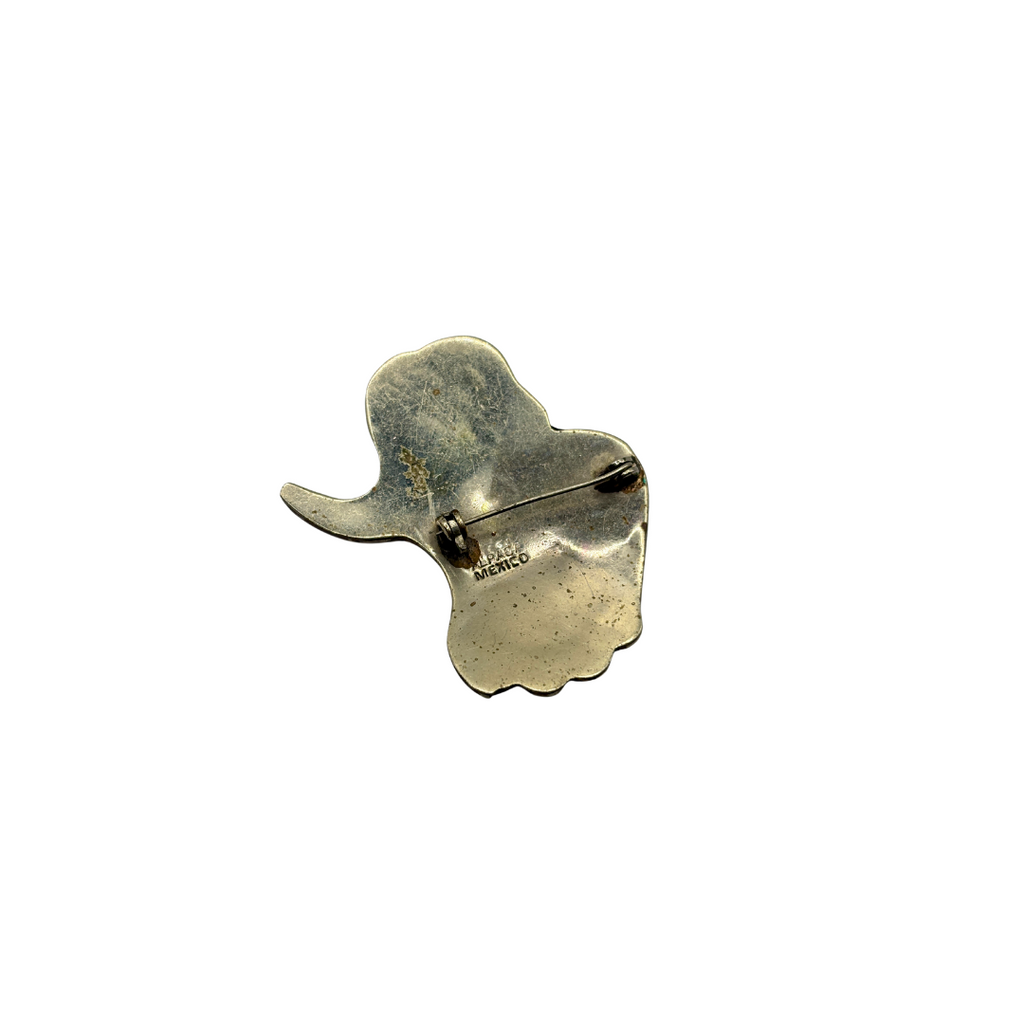 Broche Élégant Alpaga Mexique Éléphant