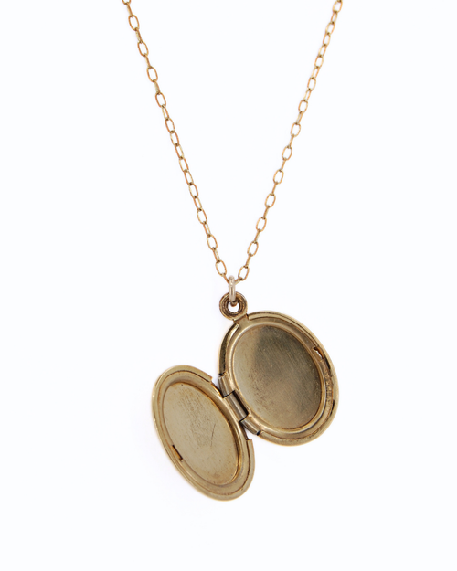12KT Gold-Filled Hand-engraved Locket