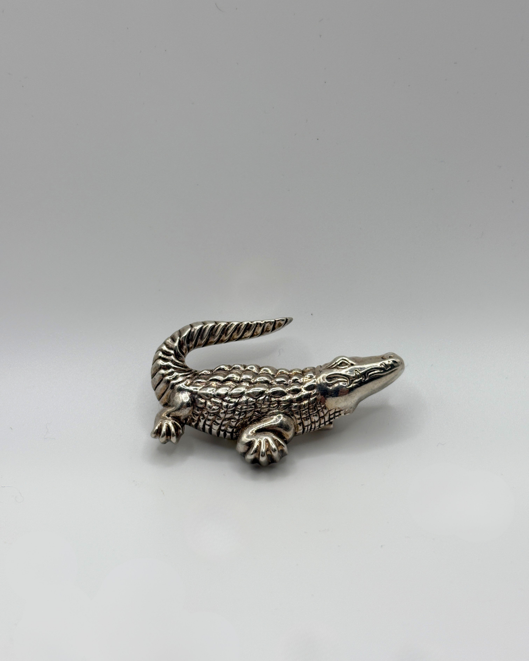 Sterling Gator Brooch/Pendant