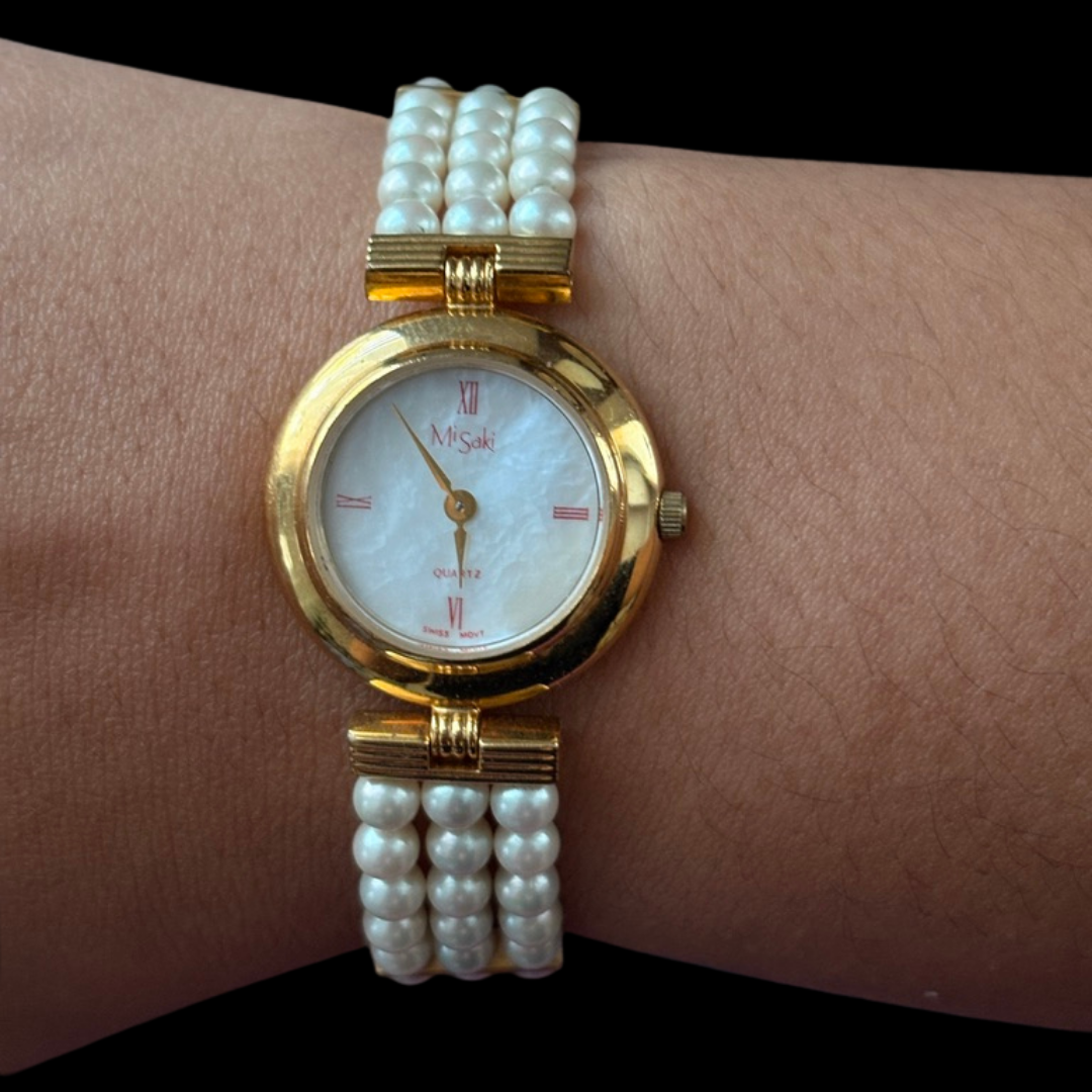 Vintage Misaki Mother of Pearl Watch