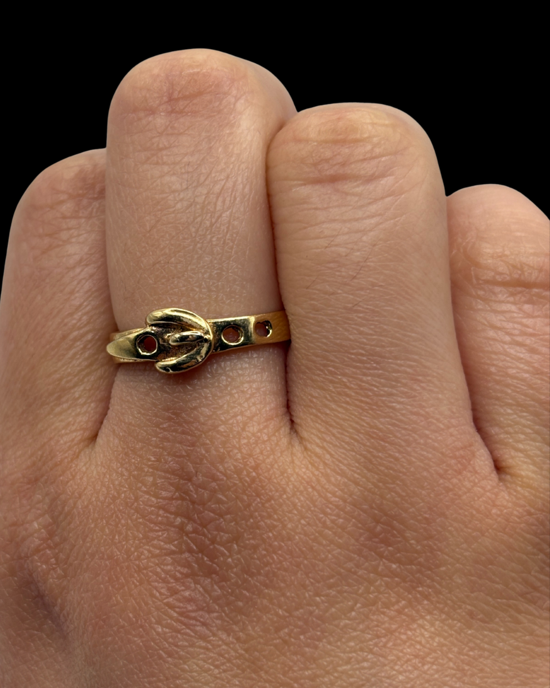 Vintage Belt Buckle Ring