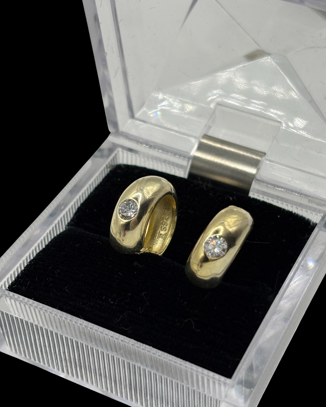 Ross Simons CZ Stone Huggies