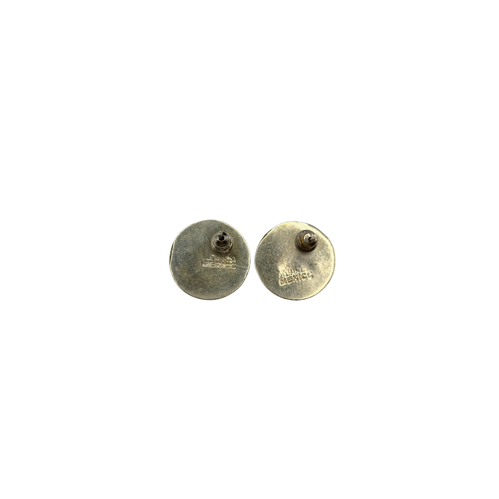Statement Inlaid Abalone Stud Earrings