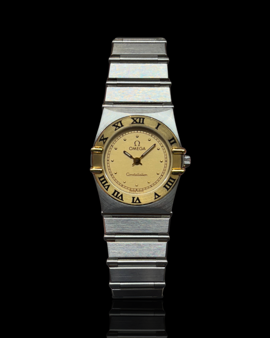 Omega Constellation Mini 6104/465 Or 18 carats et acier inoxydable