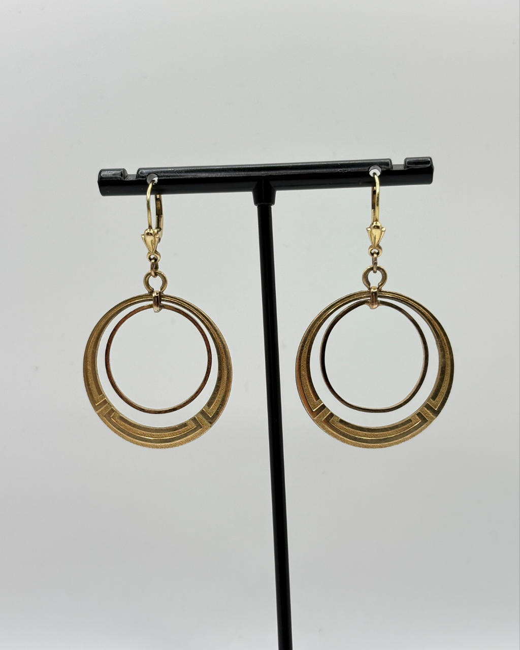 Rolled Gold Disc Hoops
