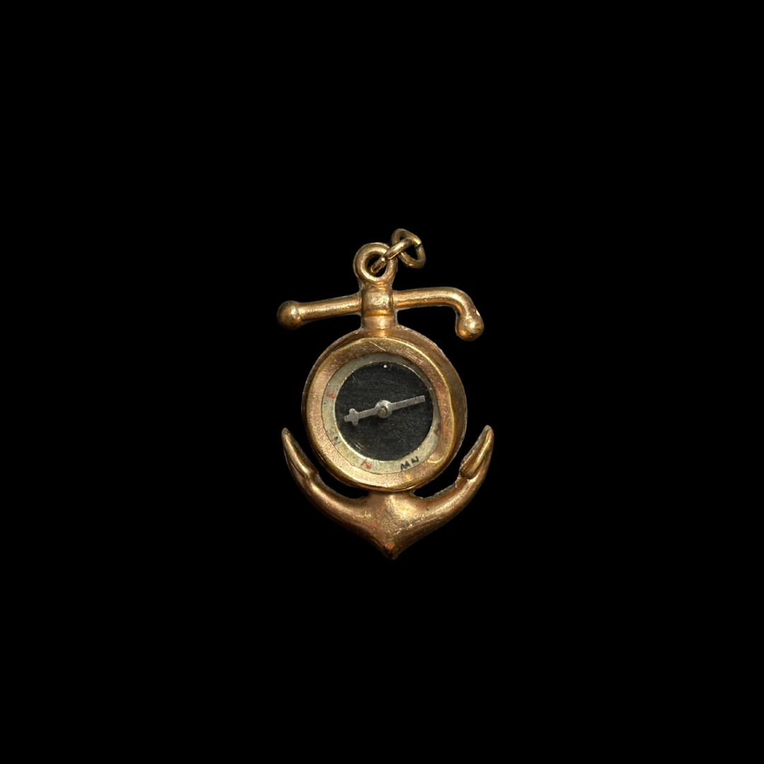 Victorian 10KT Rolled Gold Compass Watch Fob