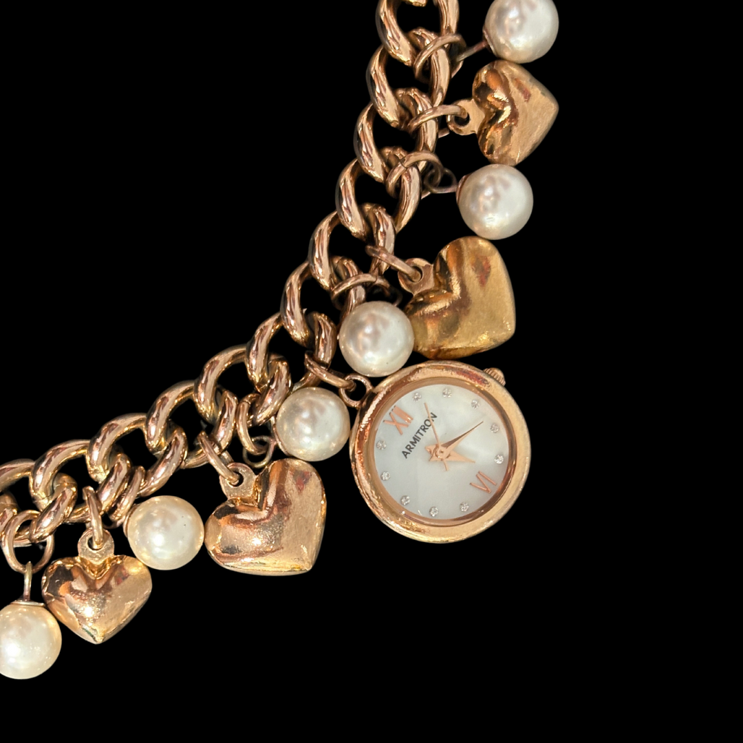 Armitron Rose Gold Charm Watch