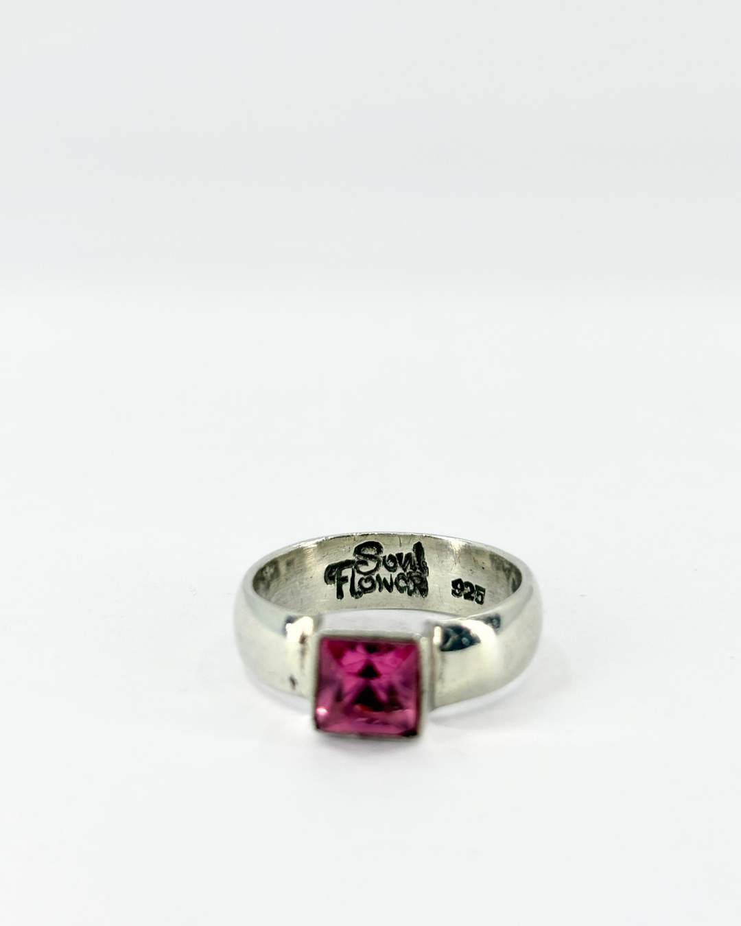 Sterling Silver Pink Topaz Ring