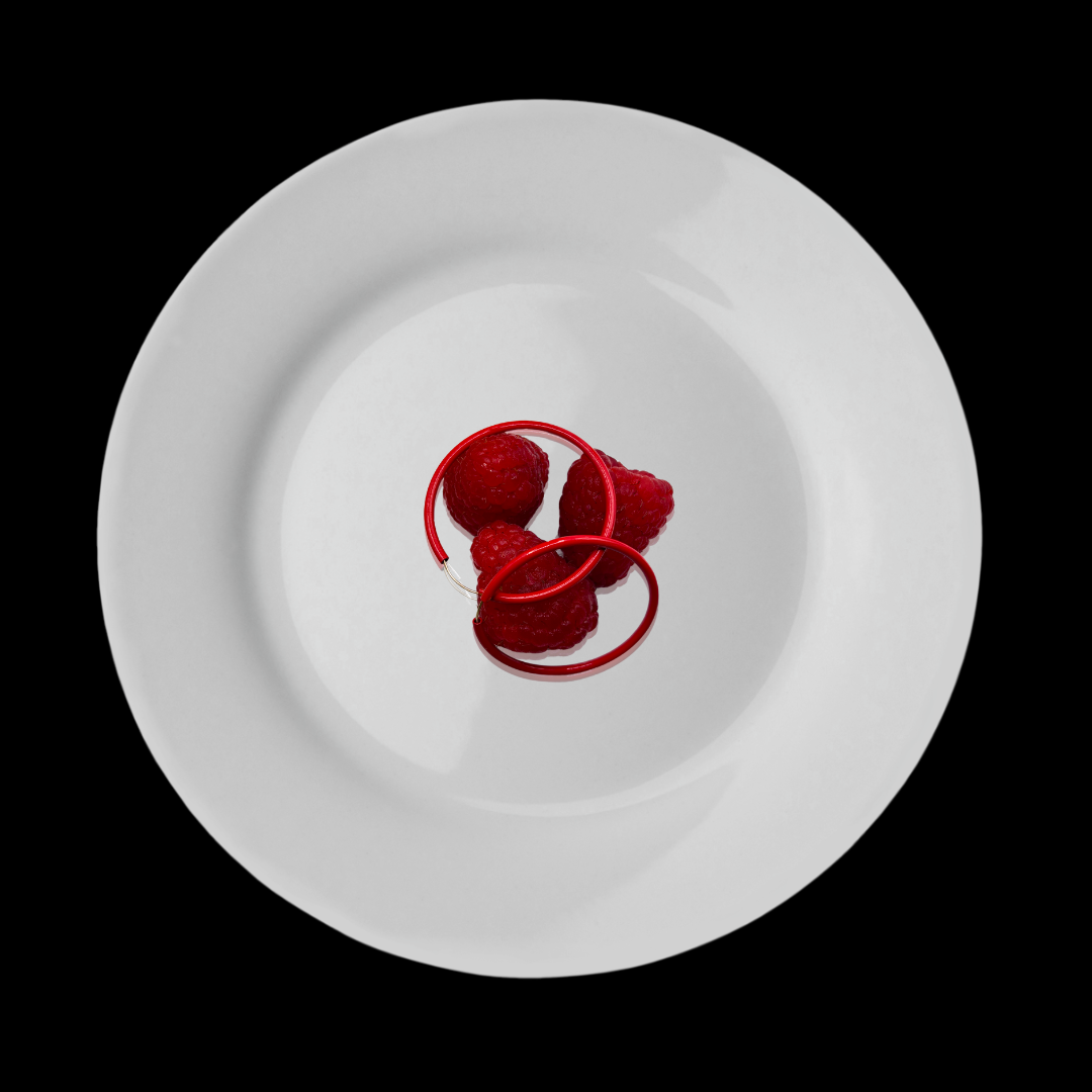 14KT Gold Wire Enamel sleeper Hoops