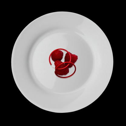 14KT Gold Wire Enamel sleeper Hoops