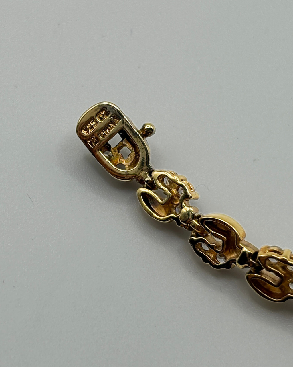 Ross Simons Gold over Sterling Silver CZ Bracelet