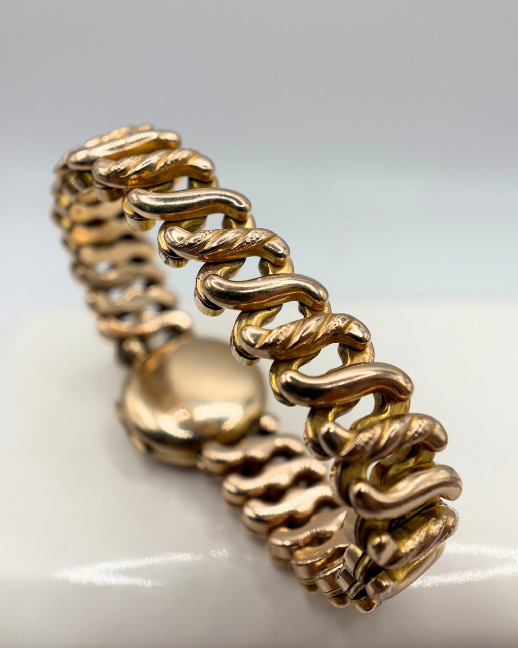 1940s Sweetheart Locket Bracelet