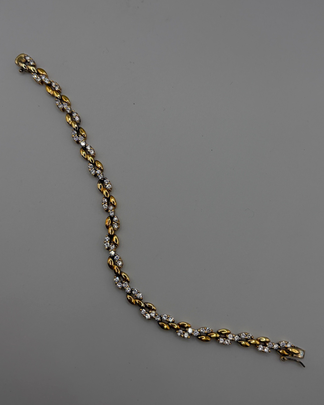 Ross Simons Gold over Sterling Silver CZ Bracelet