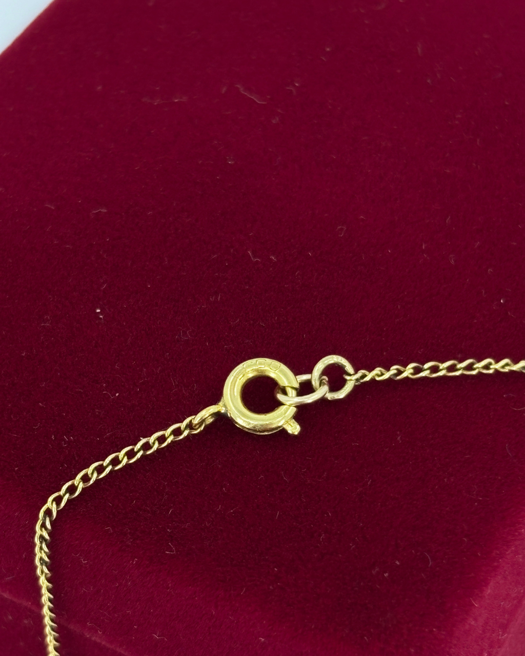 Collier camée serti clos en Or Rempli 0.74ct