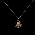 Sterling Dainty Sun Necklace