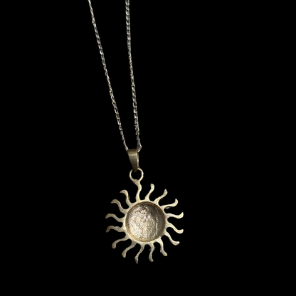 Sterling Dainty Sun Necklace