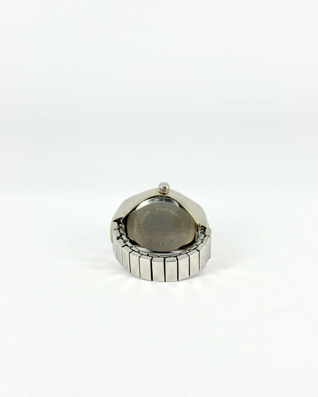 Vintage Chic Orange Enamel Watch Ring
