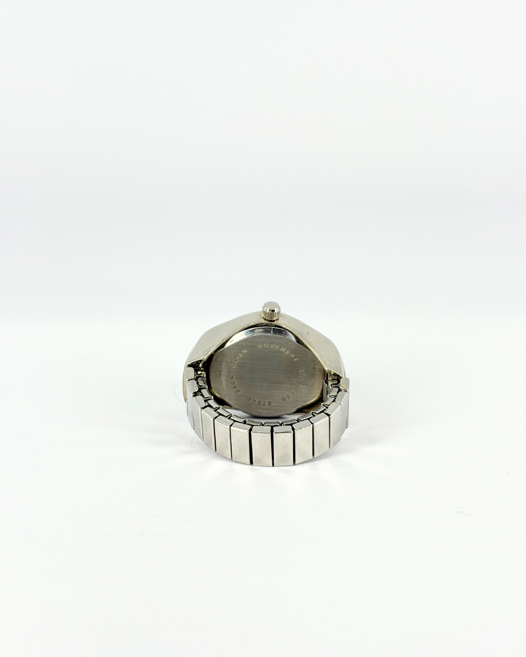 Vintage Chic Orange Enamel Watch Ring