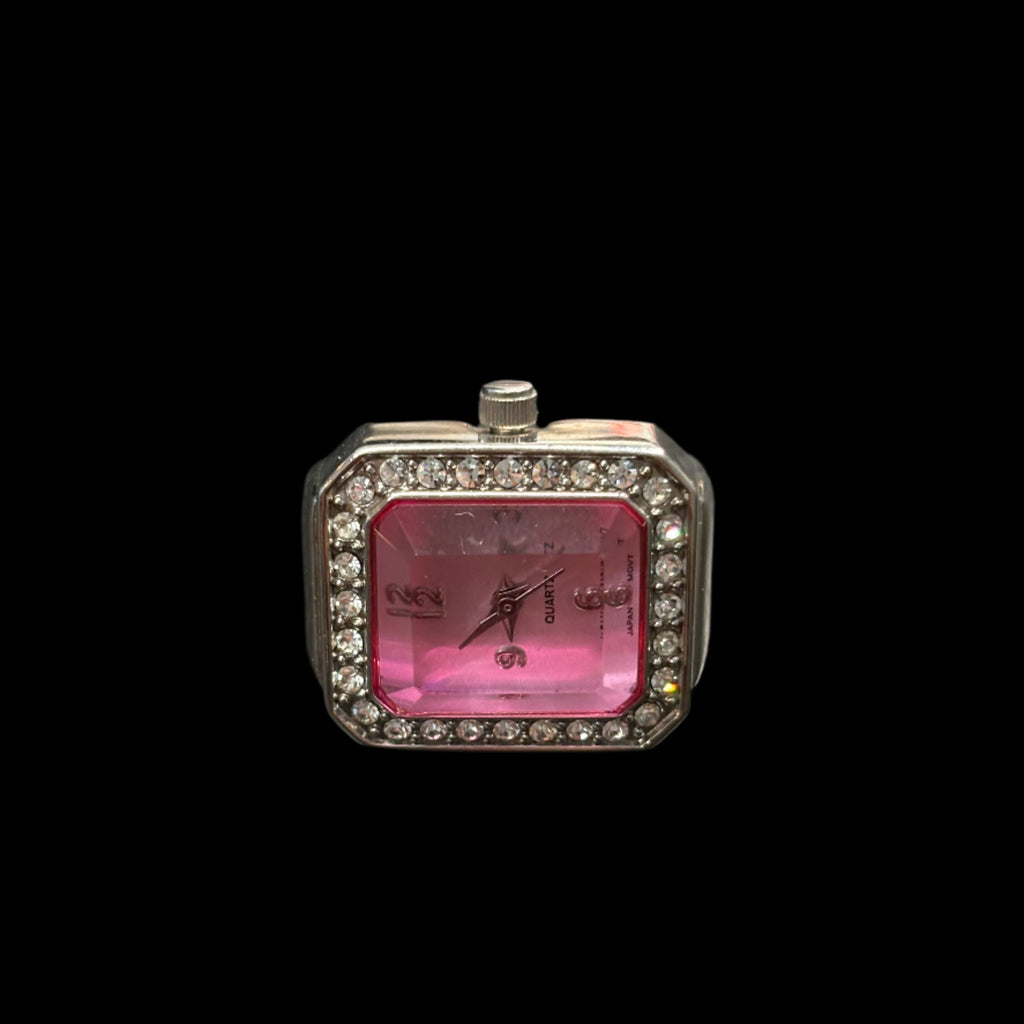 Bague-montre cocktail rose Avon