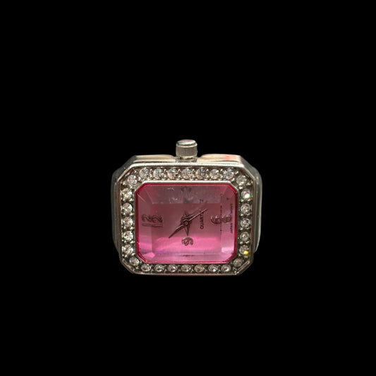 Pink Avon Cocktail Watch Ring