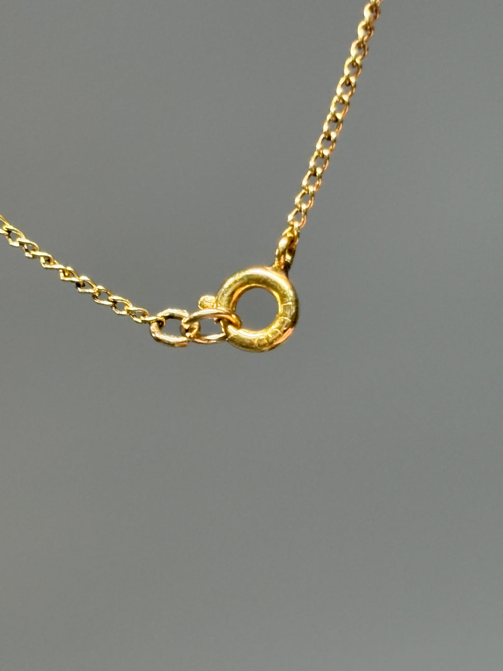 Collier camée serti clos en Or Rempli 0.74ct