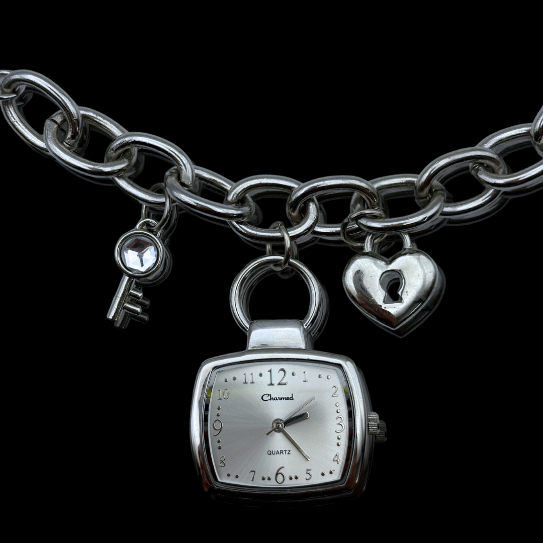 Vintage "Charmed" Charm Watch Bracelet