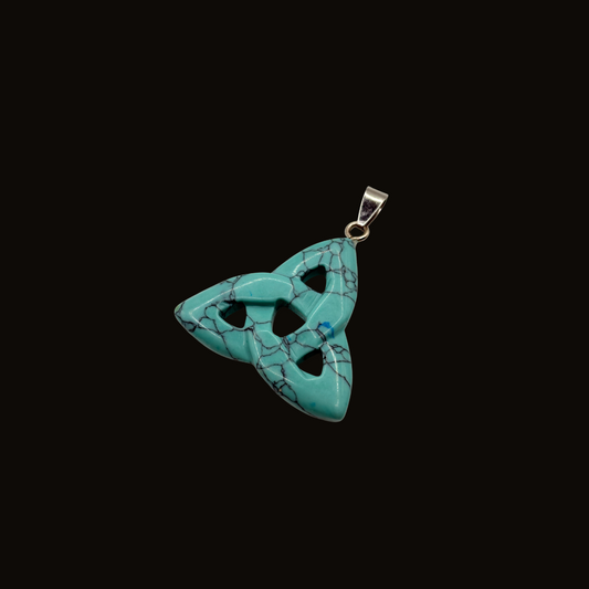 Turquoise Infinity Knot Pendant