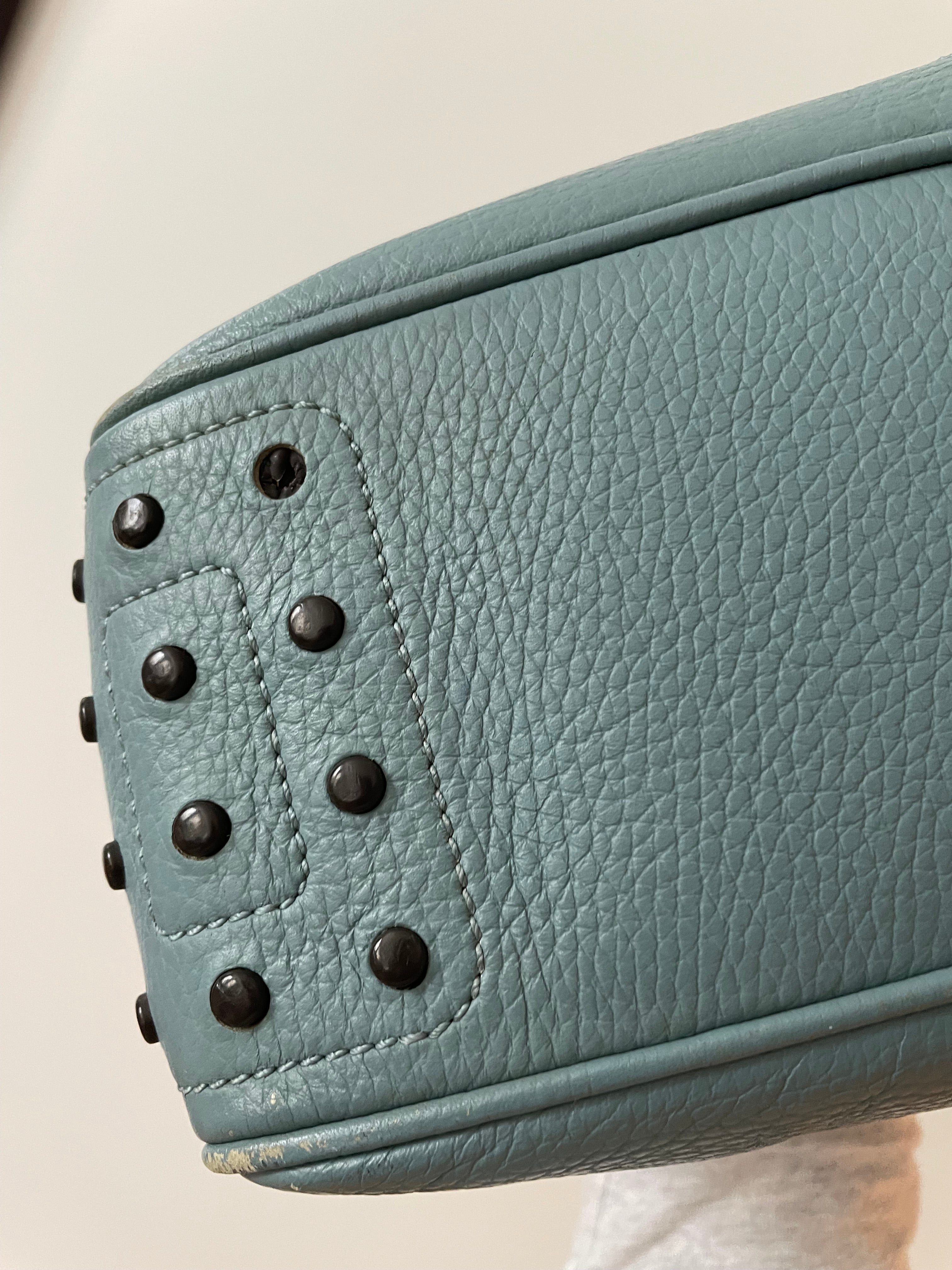 Tods Light Blue Medium Mickey Hobo Bag