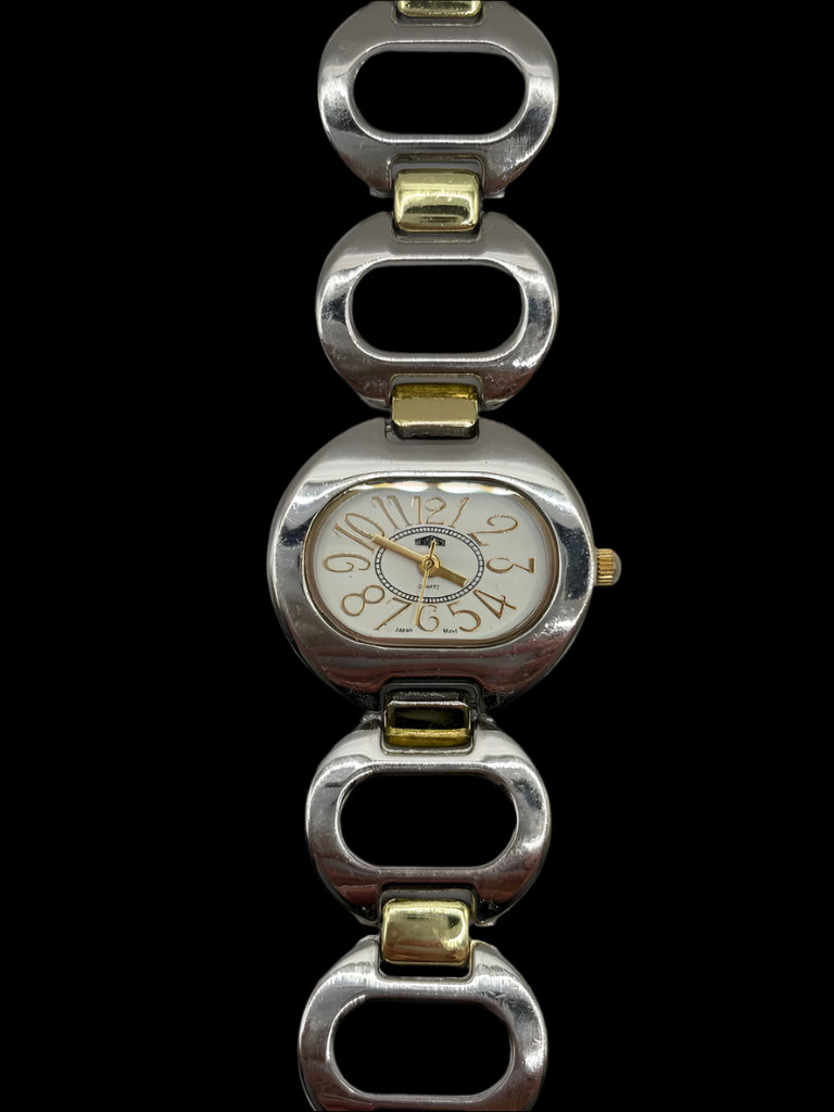 Oval Timezone Two-tone Watch