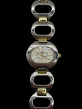 Oval Timezone Two-tone Watch