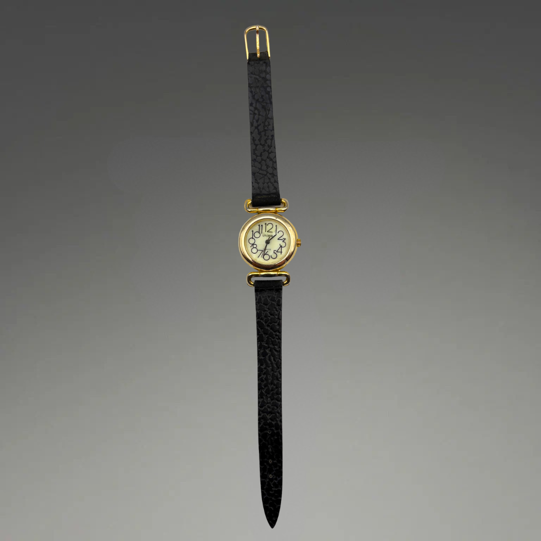 Montre Utopia en cuir analogique